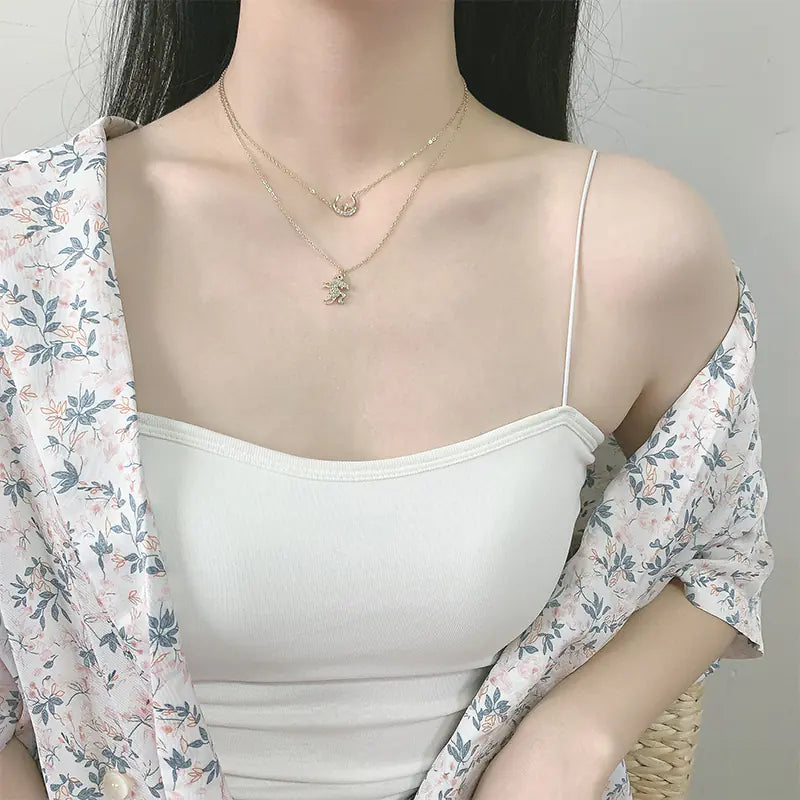 Unicorn Star Moon Necklace