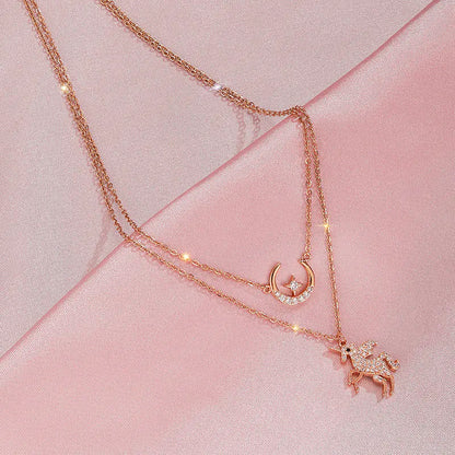 Unicorn Star Moon Necklace