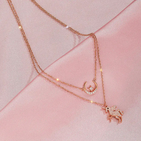 Unicorn Star Moon Necklace