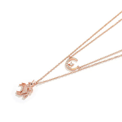 Unicorn Star Moon Necklace
